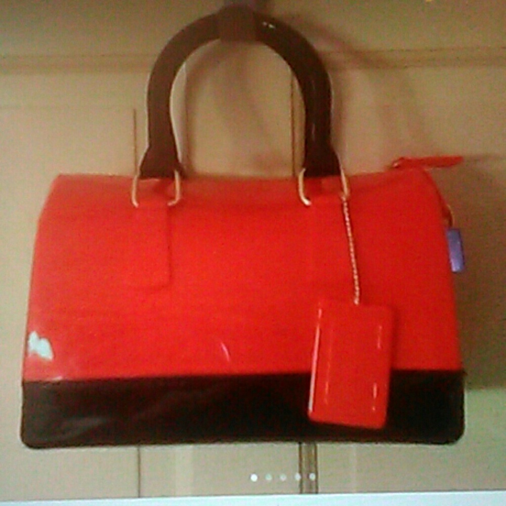 Isomers red jelly handbag